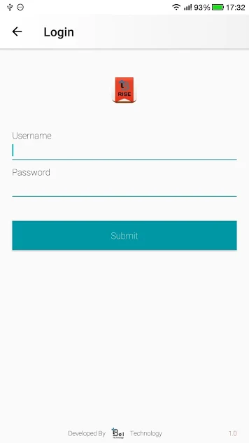 App Login Screen